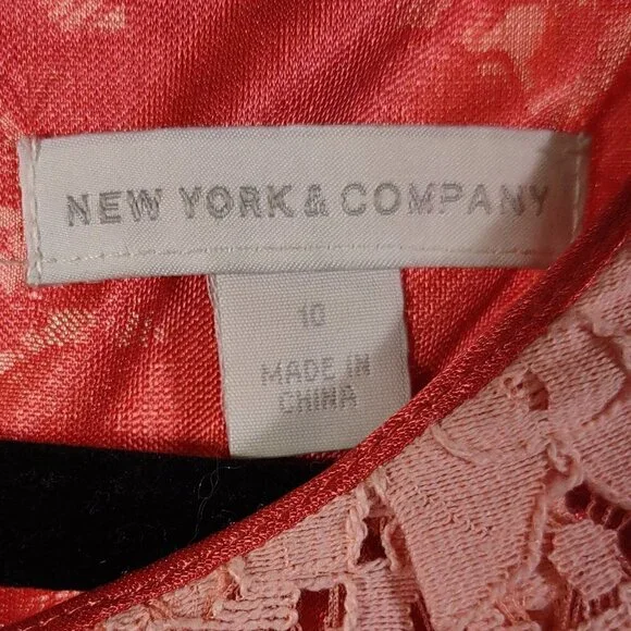New York & Company Pink Lace Dress NY&Co - Picture 5 of 14